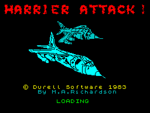 Harrier Attack loading screen